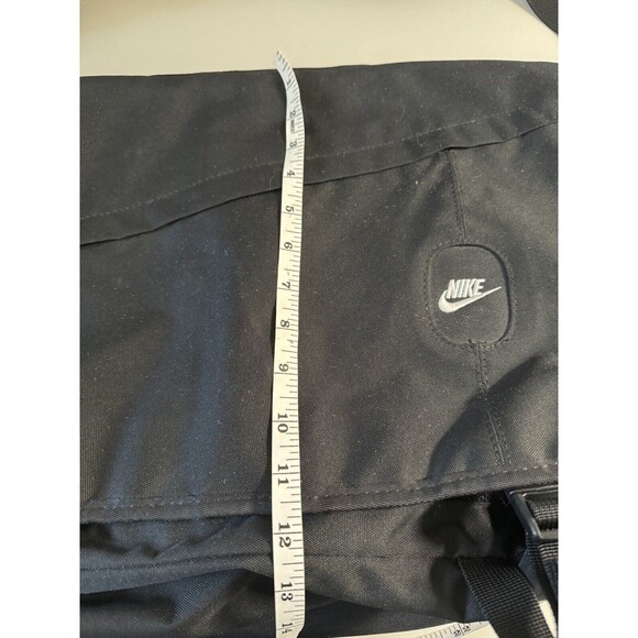 Vintage Nike Black Messenger Travel Shoulder Bag Cordura Nylon Crossbody Laptop - Picture 5 of 12